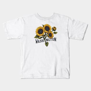 Washington Sunflower Kids T-Shirt